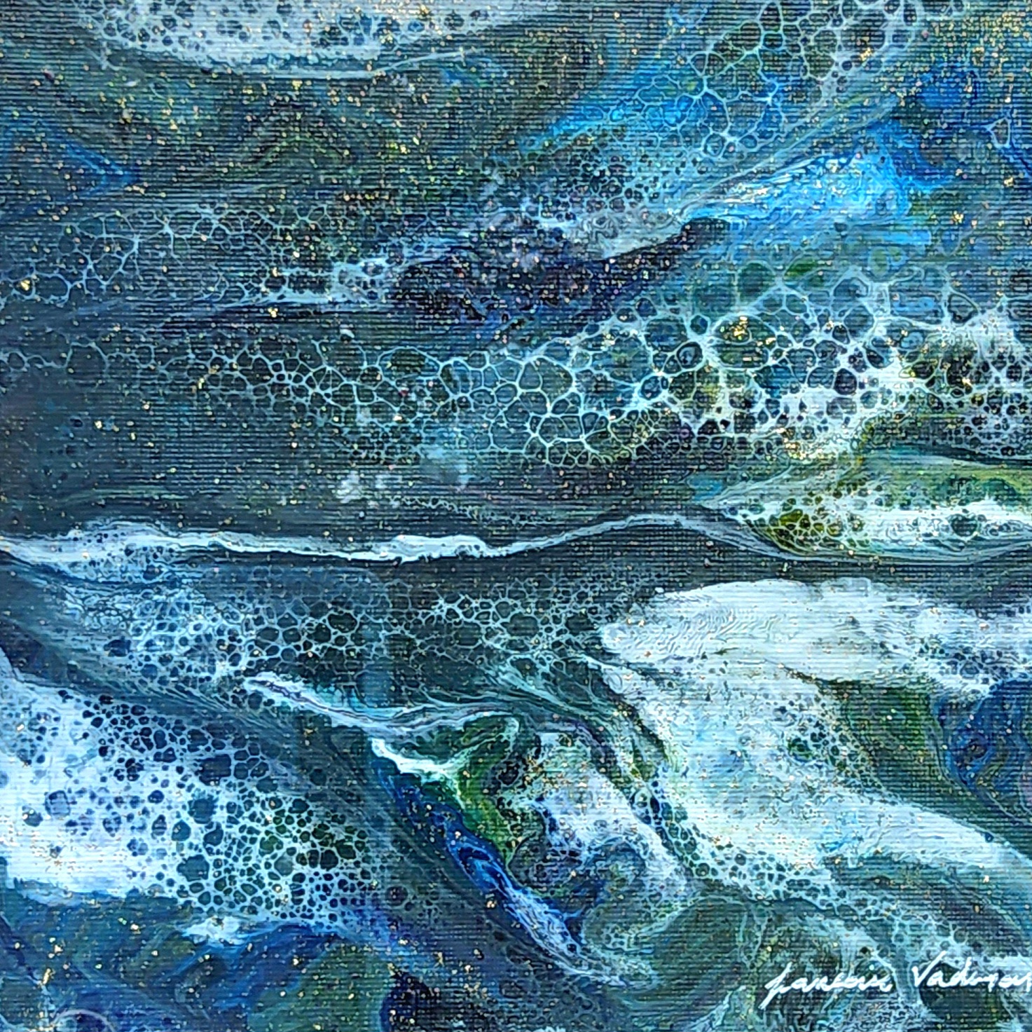 TABLEAU ABSTRAIT COLLECTION BOREALE 2 - N°16