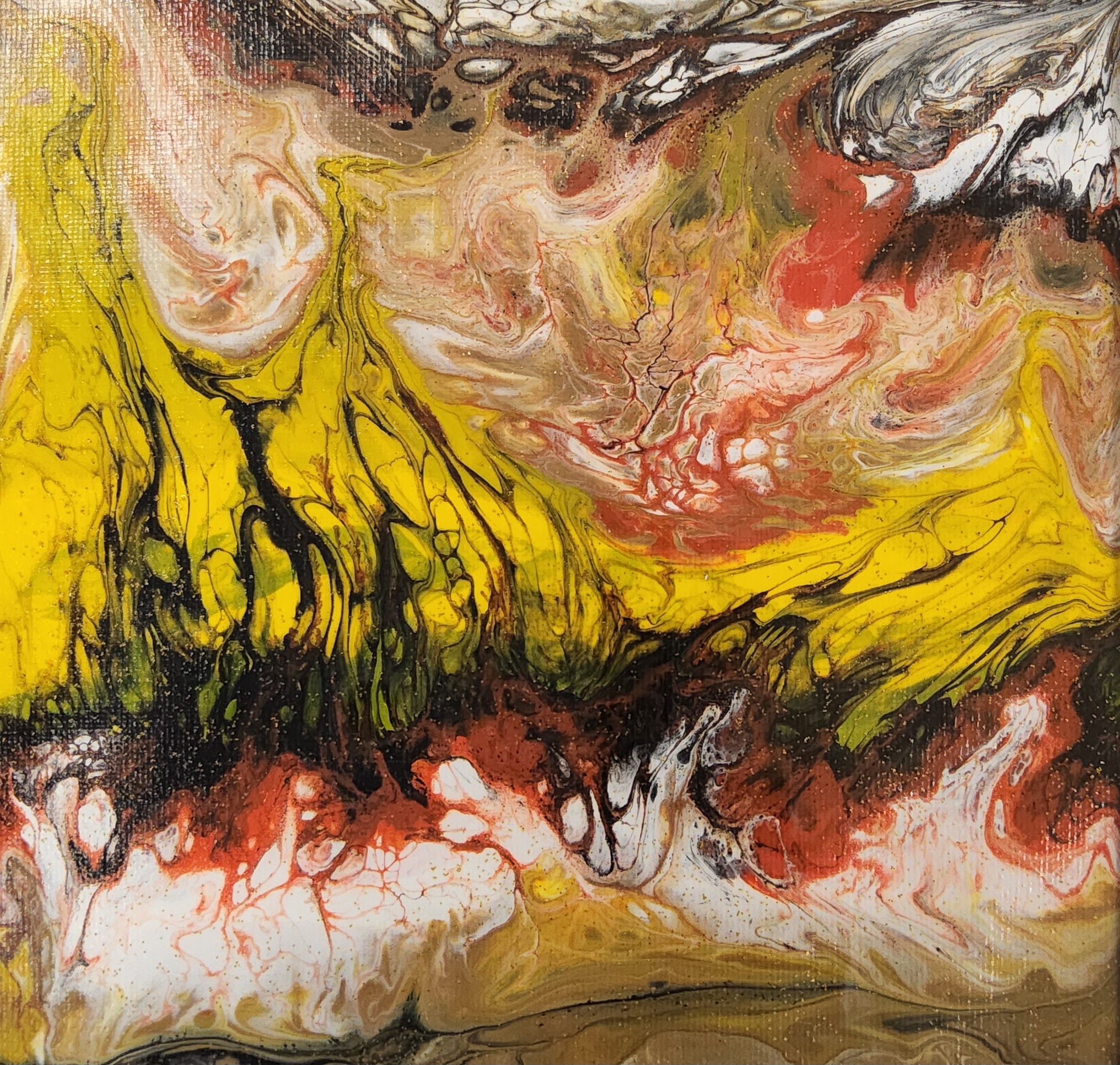 TABLEAU ABSTRAIT COLLECTION BOREALE 10 - N°105