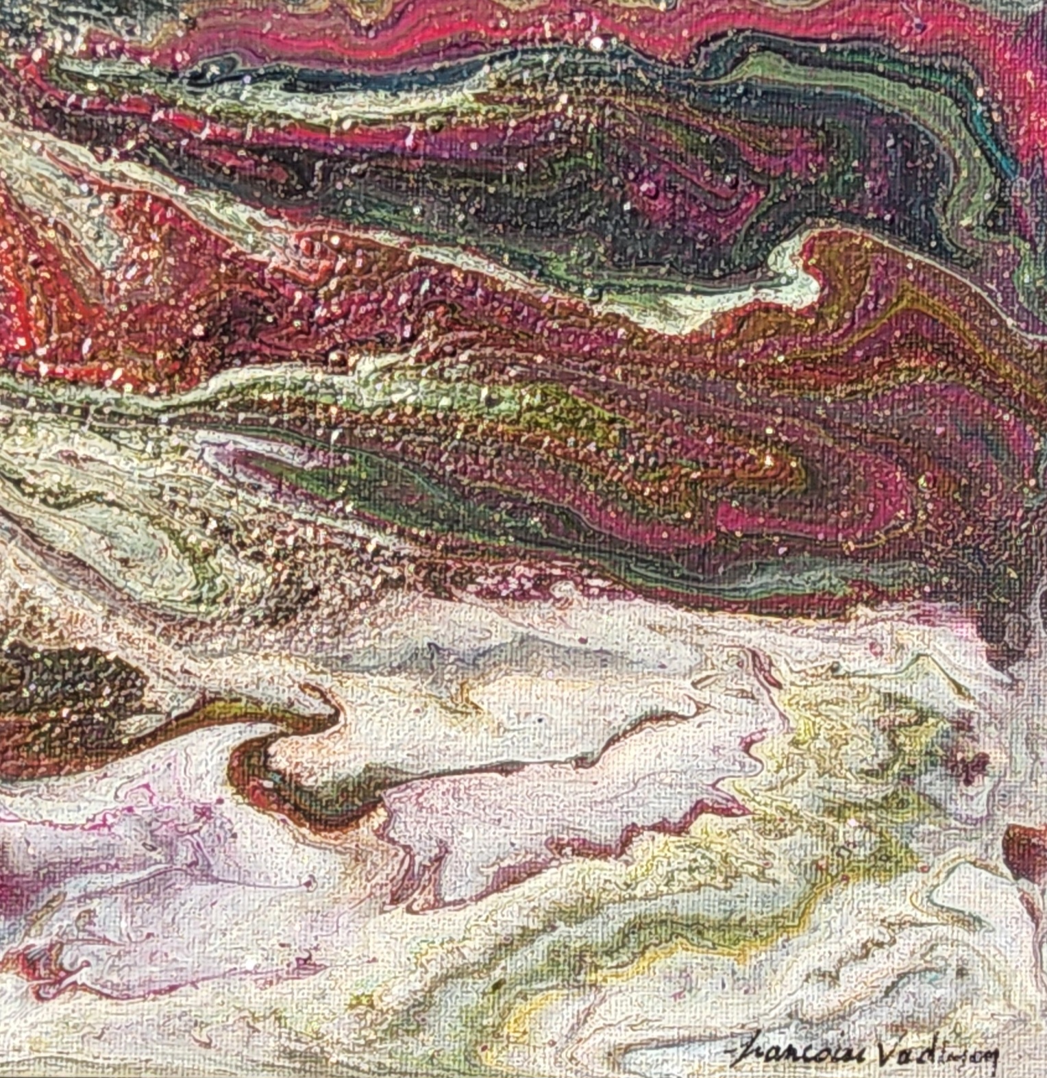 TABLEAU ABSTRAIT COLLECTION BOREALE 1 - N°9